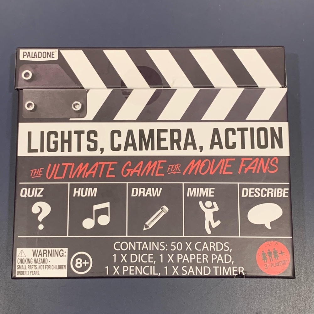 Lights camera action game for movie fans